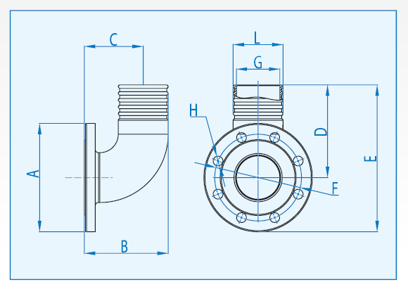 N2 Фланцевое соединение для шланга DN80 PN16
