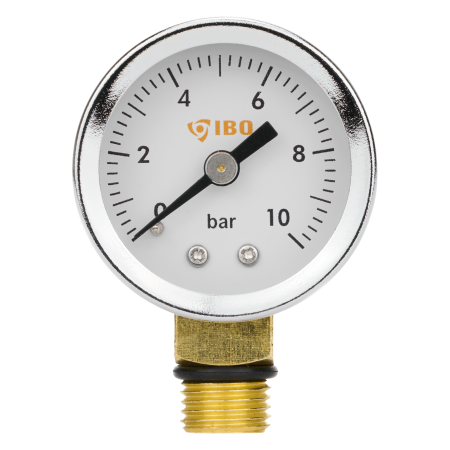 Манометр радиальный (IGB) 1/4" диаметром 40 мм, 0–10 бар