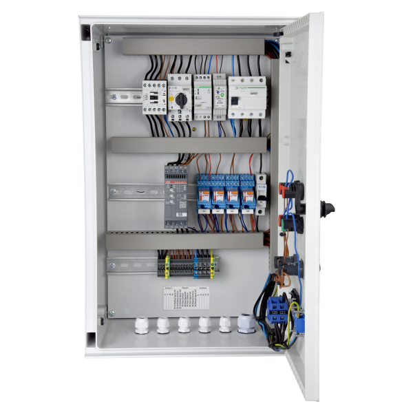 Шкаф управления СПС 1х4,2кВт/400В+4П (CR3.1+LCP+GN230+цоколь)